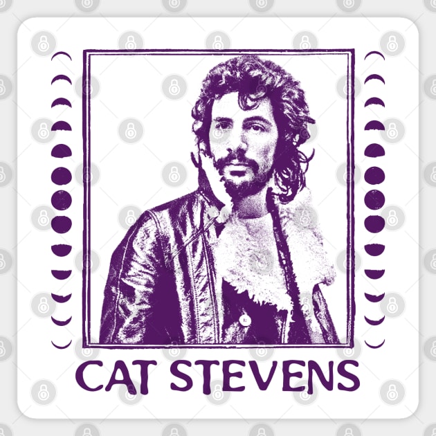 Cat Stevens /// Retro Fan Artwork Design Sticker by DankFutura